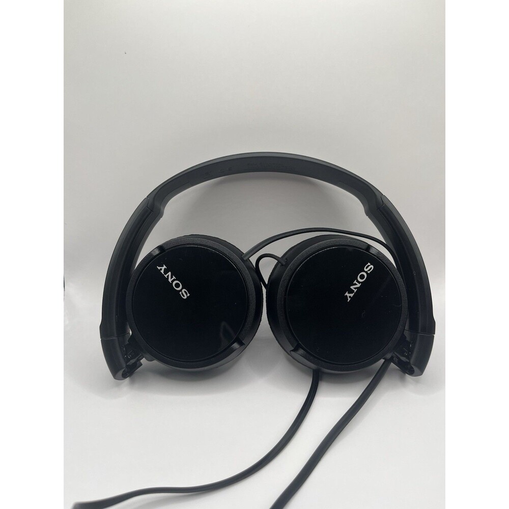 Sony MDR-ZX110 Wired On-Ear Headphones 3.5mm Foldable Black w/ Case